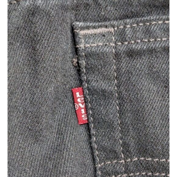 Vtg 90's RARE Levi's 560 Black Loose Fit Straight Leg 100% Cotton USA Sz 14/32 - Picture 4 of 7